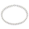 Pearl Choker Round White Simulated Shell Pearl Necklace Strand