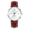 Adam Gallagher Wrist Watch with Brown Leather Strap