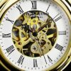 Timeless Elegance: Vintage-Inspired Pocket Watch with Mechanical Movement and Skeletonized Dial