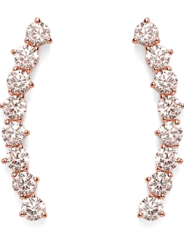 PAVOI 14K Rose Gold Plated"Hearts & Arrows"