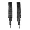 Statement Black Clip On Earrings Extra Long Earrings