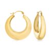 Ross-Simons 14kt Yellow Gold Graduated Hoop Earrings