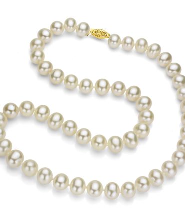 White Cultured Freshwater Pearl Strand Necklace