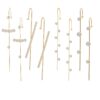 4Pairs Ear Cuff Wrap Crawler Hook Earrings for Women