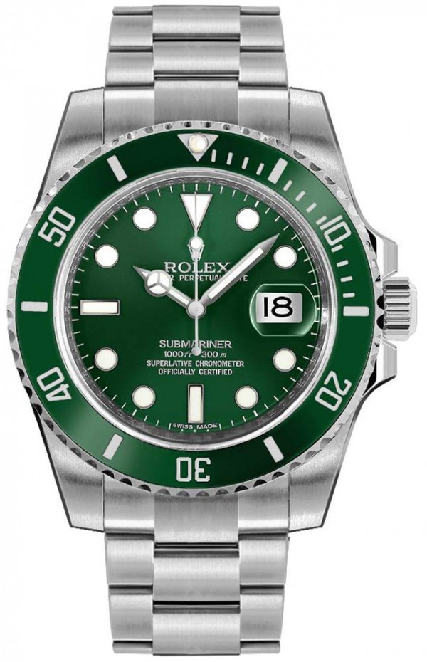 Hulk Green Dial Rolex Submariner Watch