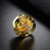 Elegant 18k Gold Plated Flower Statement Ring – Versatile Luxury for Every Occasion 💍