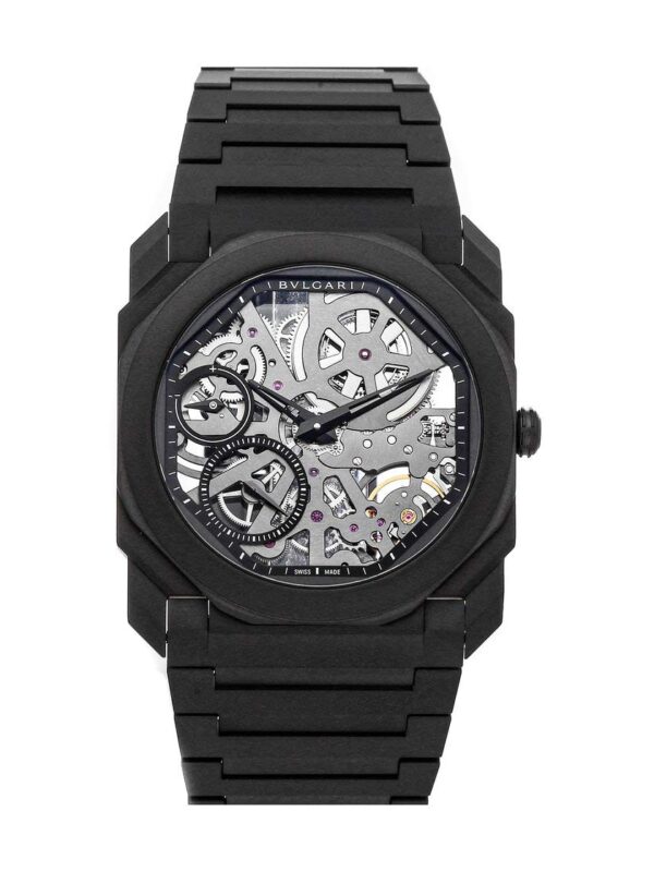 Skeleton Dial Watch BVLGARI Octo Manual Wind