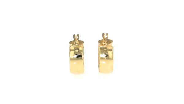 Ross-Simons Italian 14kt Yellow Gold Huggie Hoop Earrings