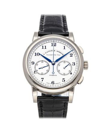 A. Lange & Sohne Wind Silver Dial Watch Manual