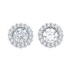Diamond Earring Jackets in 14K White Gold