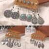 36 Pairs Fashion Vintage Drop Dangle Earrings Set
