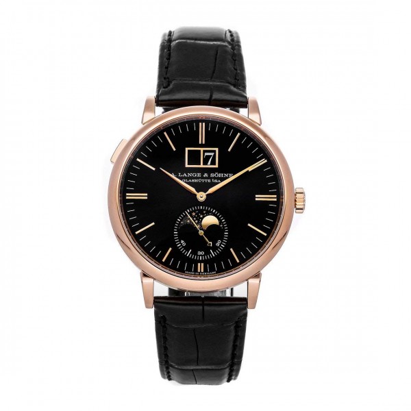 Black Dial Watch A. Lange & Sohne Saxonia Automatic