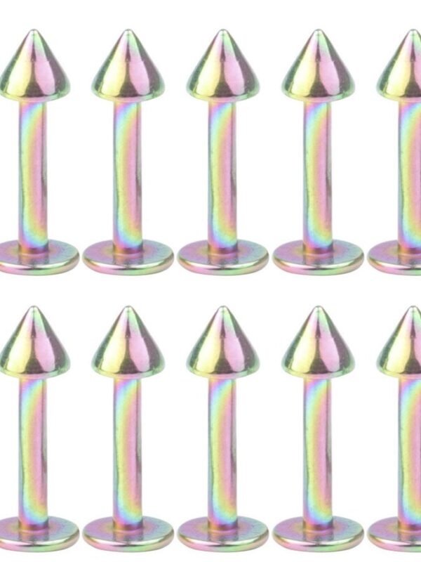 T'US 10PCS 16G Surgical Nose Rings Lip Rings