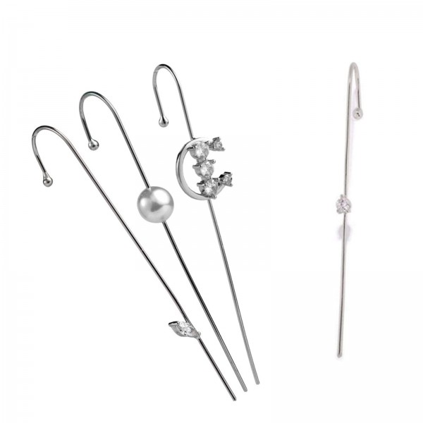 4 Pcs Ear Wrap Crawler Hook Earrings