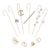 Edgy Unique Climber Piercing Cartilage Ear Set