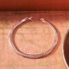 Ross-Simons Italian 14kt Rose Gold Cuban-Link Bracelet