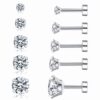 Helix Cubic Zirconia Hypoallergenic Stud Earrings
