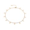Fremttly Star Choker Necklaces Handmade Simple 14K Gold