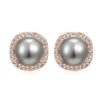 Zircon cubic Clip Ons Earrings for Women