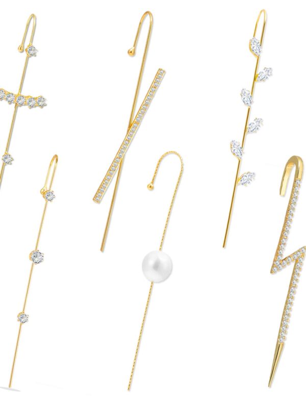 Wrap Crawler Hook Hypoallergenic Stud Earrings Set