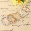 Multilayer Beaded Bracelets Stretch Bangles Bohemian