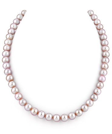 THE PEARL SOURCE 6.5-7.0mm AAA Quality Pink Necklace