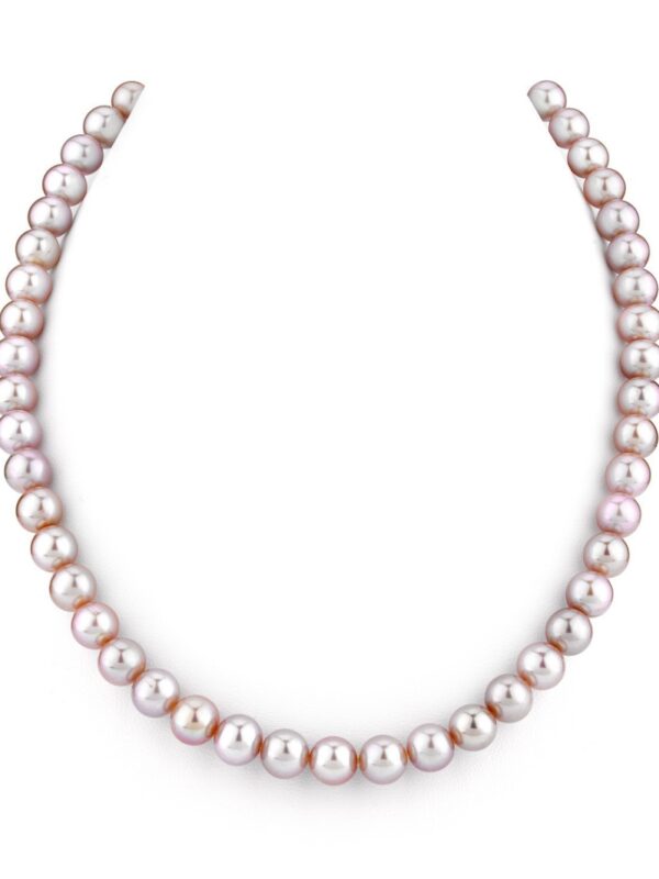 THE PEARL SOURCE 6.5-7.0mm AAA Quality Pink Necklace