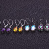 12 Pair Crystal Drop Dangle Earrings for Women