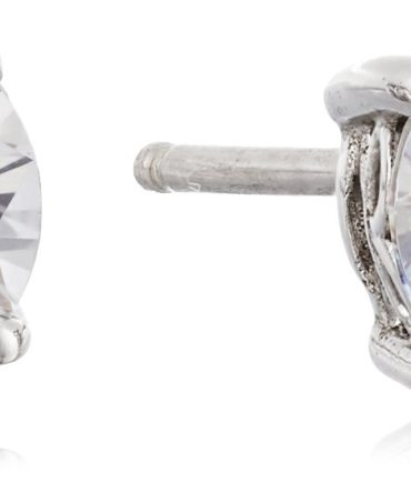 Timeless Elegance: Platinum Plated Swarovski Zirconia Stud Earrings 💎✨