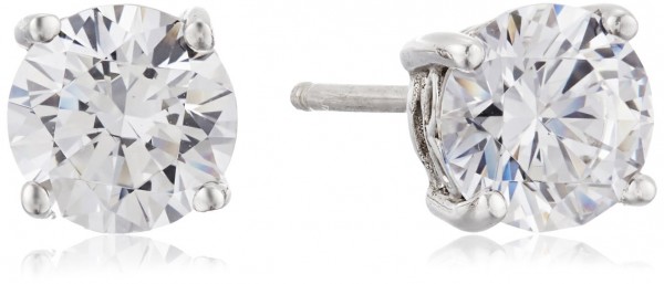 Timeless Elegance: Platinum Plated Swarovski Zirconia Stud Earrings ?✨