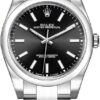 Black Dial Luxury Watch Men's Rolex Oyster Perpetual