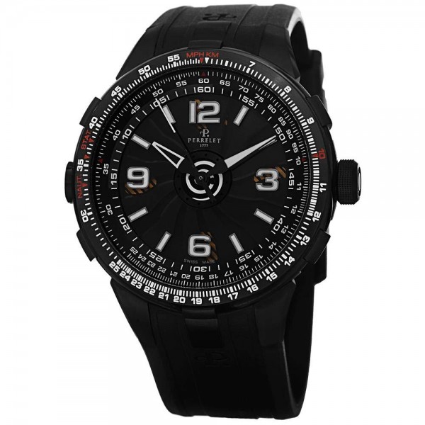 Perrelet Men's A1086/1 Turbine Pilot Analog Display Automatic Watch
