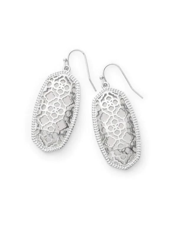 Kendra Scott Elle Drop Earrings Rhodium-Plated