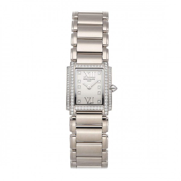 Silver Dial Watch Patek Philippe Twenty 4 Quartz