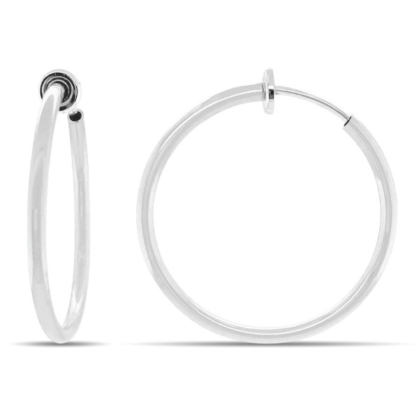 Aloha Earrings - Clip On Hoop Earrings for Women