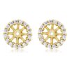 Gem Stone King Yellow Gold Plated Sterling Silver Earring