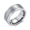 Titanium Wedding Band Ring Bling Comfort Fit 8MM