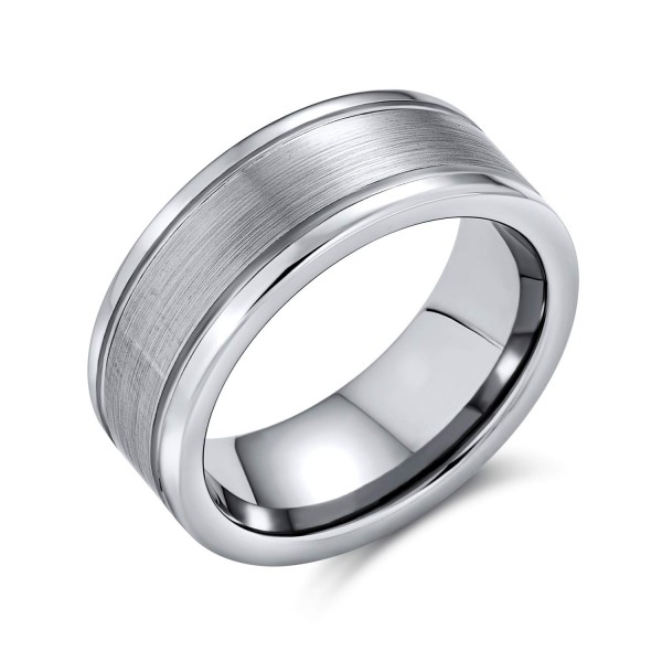 Titanium Wedding Band Ring Bling Comfort Fit 8MM