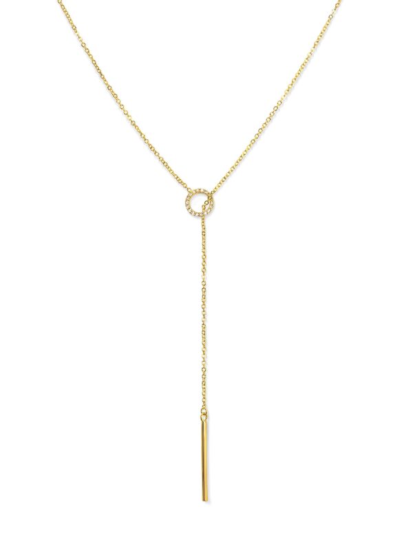 Gorgeous Y Necklace for Women | Gold Bar Necklace
