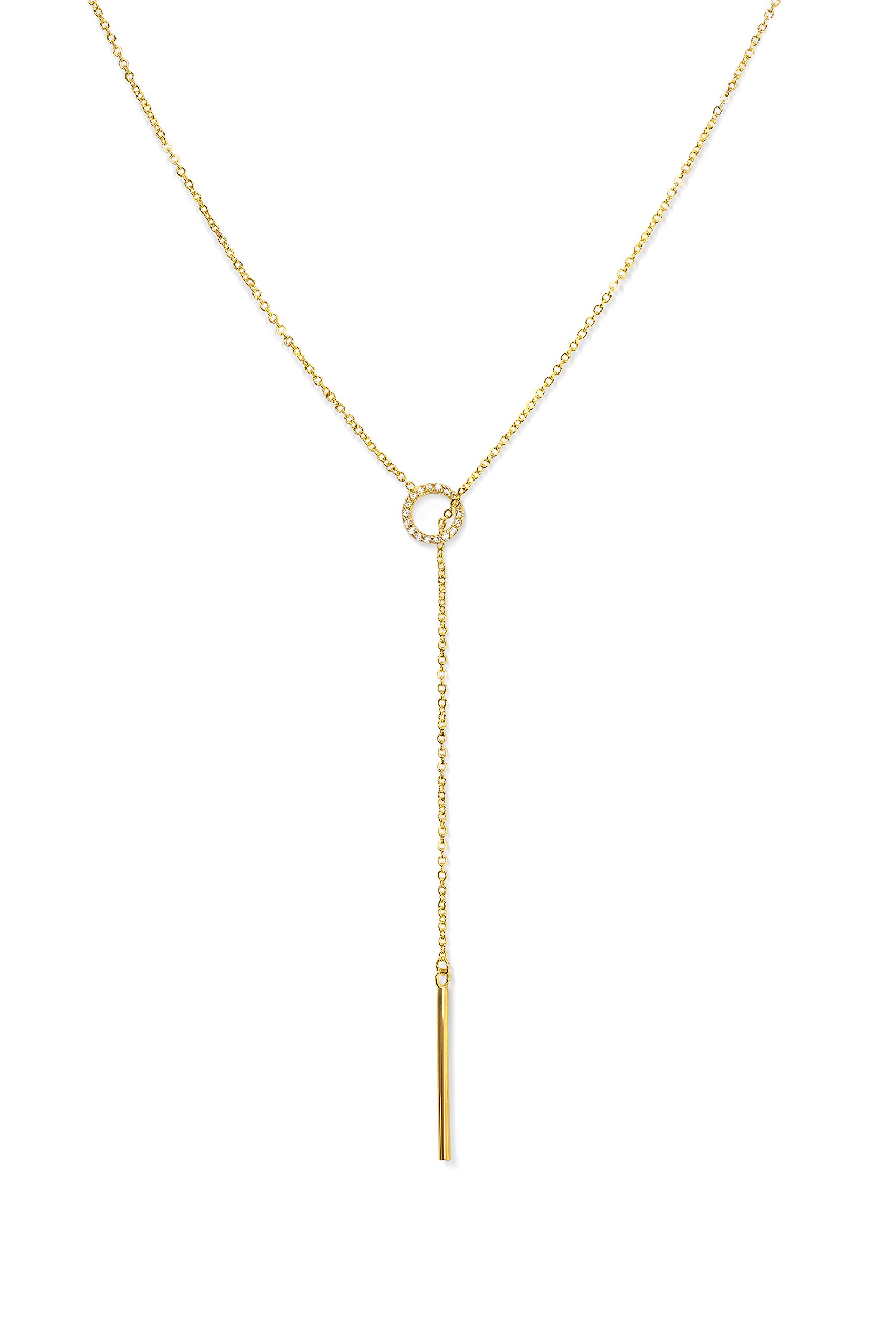 Gorgeous Y Necklace for Women | Gold Bar Necklace