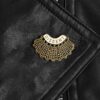 Jialili Feminism RBG Brooch I Dissent Fashion Brooche