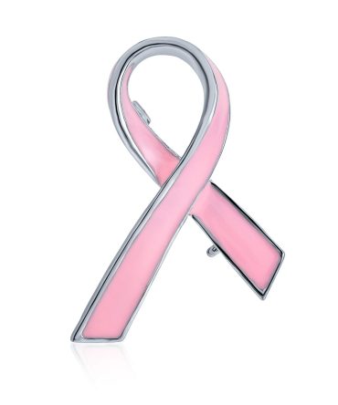 Bling Jewelry Pink Ribbon Breast Cancer Survivor Brooch