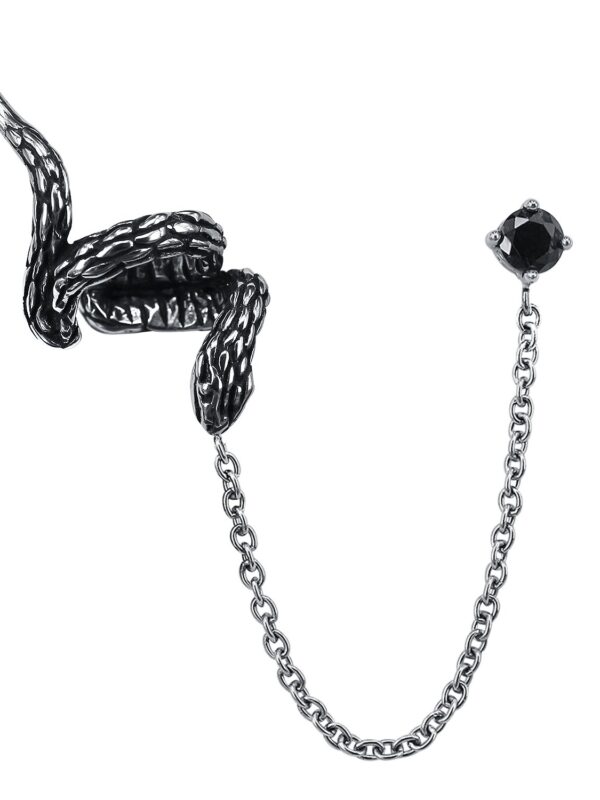Snake Punk Chain Earrings 316L Stainless Steel
