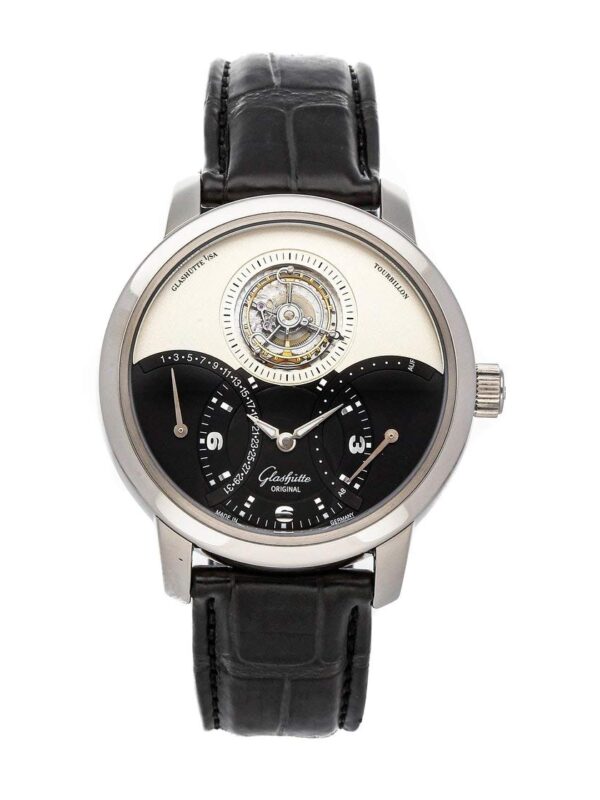 Silver Dial Watch Glashütte Original Pano Manual Wind