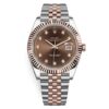 Steel & Everose Gold Watch Jubilee Bracelet Chocolate 
