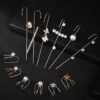 Butterfly 12 Pcs Ear Wrap Crawler Hook Earrings