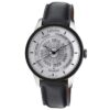 Swiss Automatic Black Leather Strap Watch Gevril Columbus