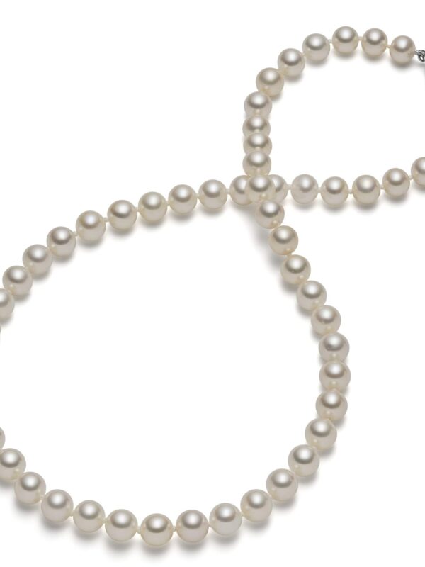 HinsonGayle AAA Handpicked White Round Pearl Necklace