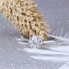 DovEggs Solid 14K White Gold 1ct 6.5mm G-H-I Color