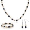 Multi-Color Cultured Freshwater Pearl Necklace Earrings
